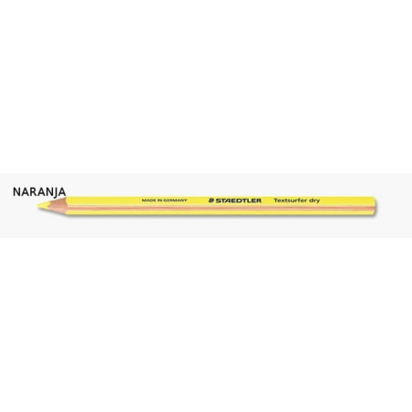 MARCD.FLUOR LAPIZ STAEDTLER TEXTSURFER DRY NARANJA C/12U