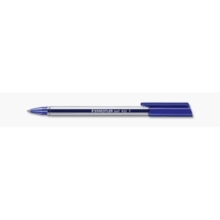BOLIGRAFO STAEDTLER 432 BALL TRI AZUL MEDIO C/10U ^