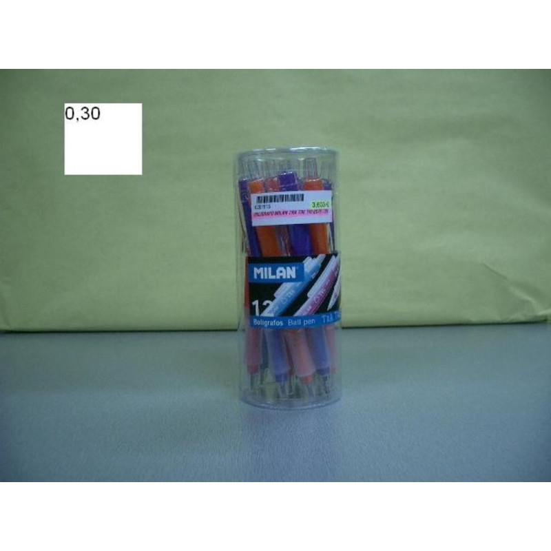 BOLIGRAFO MILAN TRA TRE TRI BOTE 12U
