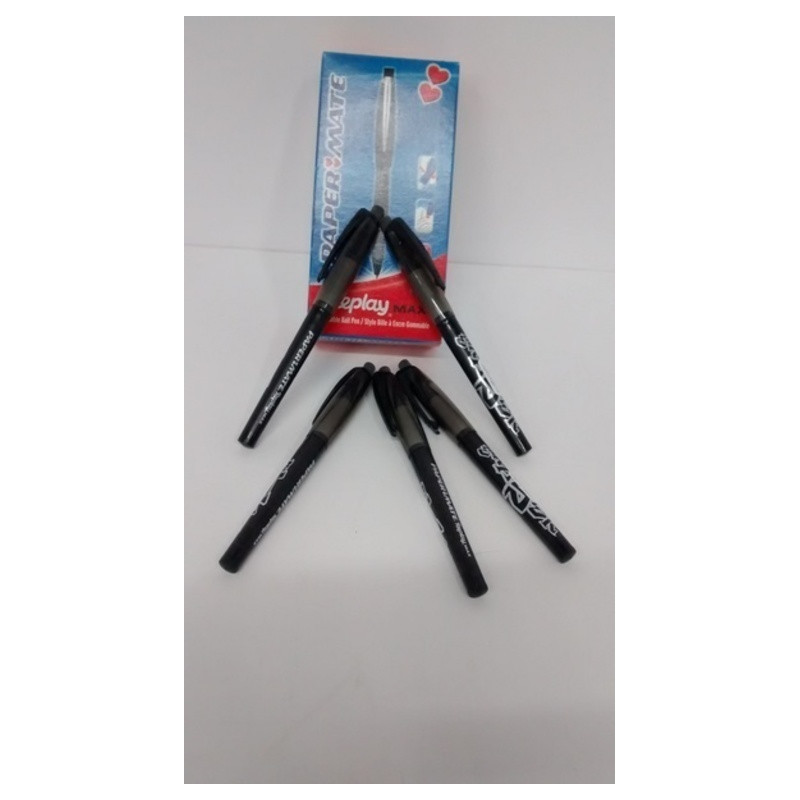 BOLIGRAFO PAPERMATE REPLAY.MAX NEGRO C/12U ^