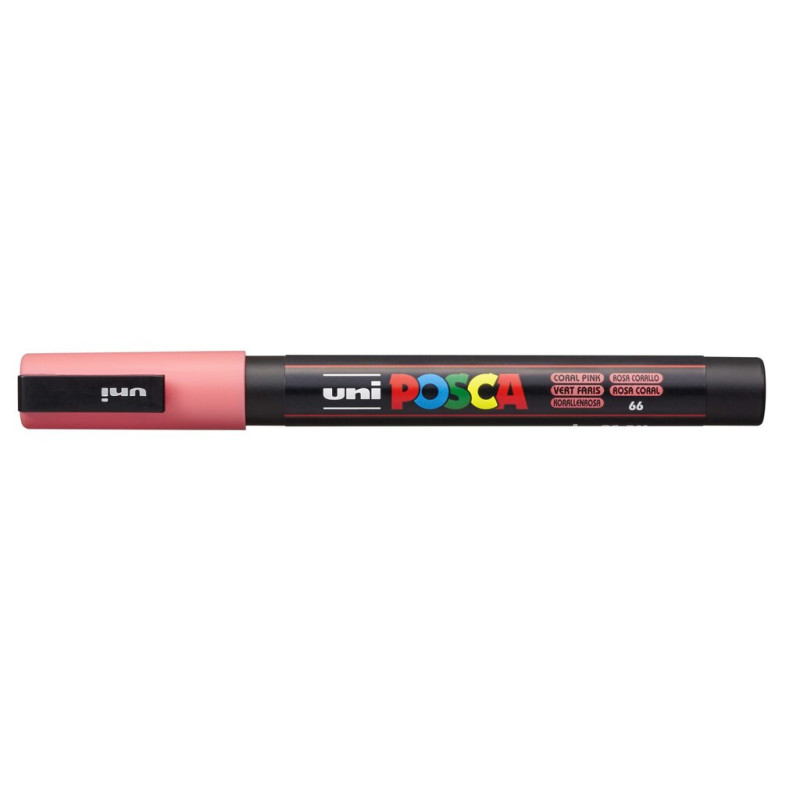 MARCADOR UNI-BALL POSCA PC-3M PUNTA REDONDA 0,9-1,3MM ROSA CORAL -66-