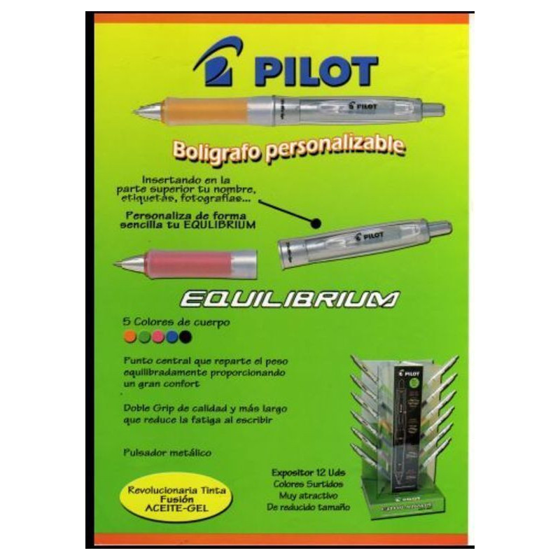 BOLIGRAFO PILOT GRIP  EQUILIBRIUM PERSONALIZABLE ^