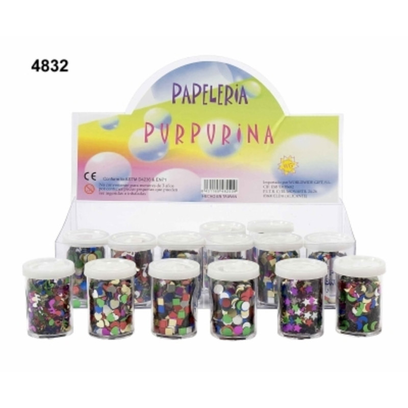 PURPURINA WG FORMAS METAL SURTIDA  C/24U 417