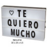 CAJA LUZ ALEX BOG MENSAJE PERSONALIZABLE 84 LETRAS NH-414