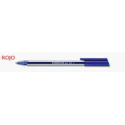 BOLIGRAFO STAEDTLER 432 BALL TRI ROJO MEDIO C/10U ^