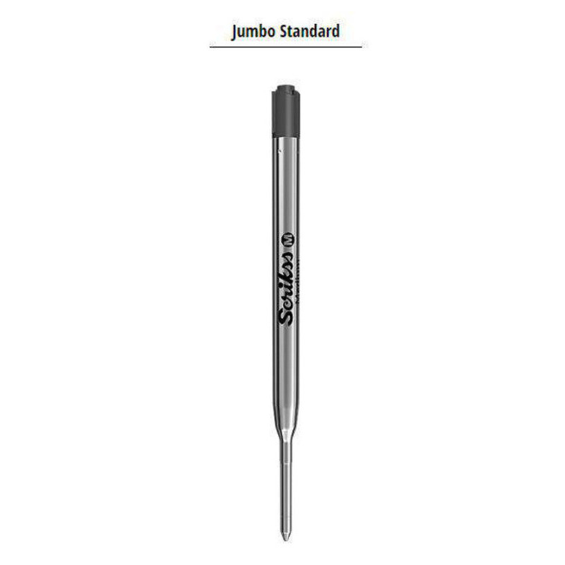 RECAMBIO BOLIGRAFO SCRIKSS IMITACION PARKER 76573 NEGRO MEDIO C/12U