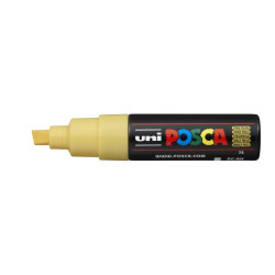 MARCADOR UNI-BALL POSCA PC-8K BISEL GRUESO 8MM AMARILLO PAJIZO -73-