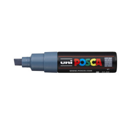 MARCADOR UNI-BALL POSCA PC-8K BISEL GRUESO 8MM GRIS PIZARRA -61-