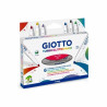 ROTULADOR GIOTTO TURBO MAXI GLITTER PURPURINA 6 COLORES CARTON FILA 426600