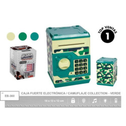 HUCHA METAL CAJA FUERTE CODIGO ALEX BOG CAMUFLAJE EB-360