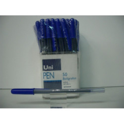 BOLIGRAFO UNI PEN CRISTAL AZUL C/50U 89414 ^
