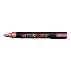 MARCADOR UNI-BALL POSCA PC-5M PUNTA REDONDA 1,8-2,5MM ROJO METALICO -M15-