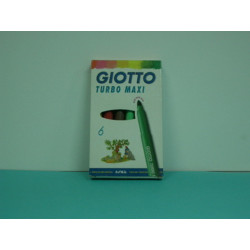 ROTULADOR GIOTTO TURBO MAXI FILA  6 COLORES