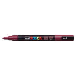 MARCADOR UNI-BALL POSCA PC-3M PUNTA REDONDA 0,9-1,3MM ROJO VINO -60-