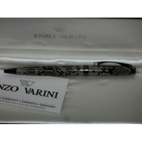 BOLIGRAFO ENZO VARINI GUSTINO PHITON SERPIENTE DETALLES NEGRO SE865262A ^