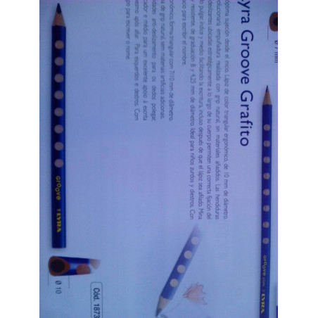 LAPIZ GIOTTO LYRA GROOVE TRIANGULAR GRAFITO C/12U 1870101