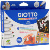 ROTULADOR GIOTTO DECOR MULTISUPERFICIES 6 COL 453300 FILA