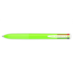 BOLIGRAFO PILOT SUPER GRIP G-4 COLORES CARCASA VERDE LIMA BPKGG-35M-LG UNIDAD (12)