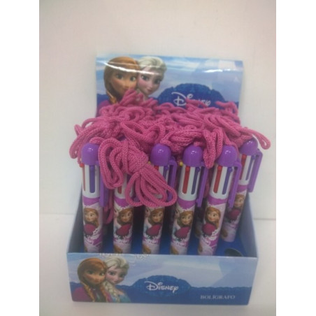 BOLIGRAFO CYP FROZEN 6 COLORES C/CUERDA BSC-21-FZ