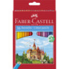LAPICEROS COLOR CJ.36u. LINEA ROJA HEXAGONALES LARGOS FABER C.