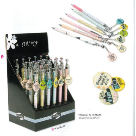 BOLIGRAFO MAILDOR MINI C/COLGANTE MENSAJE MI001O