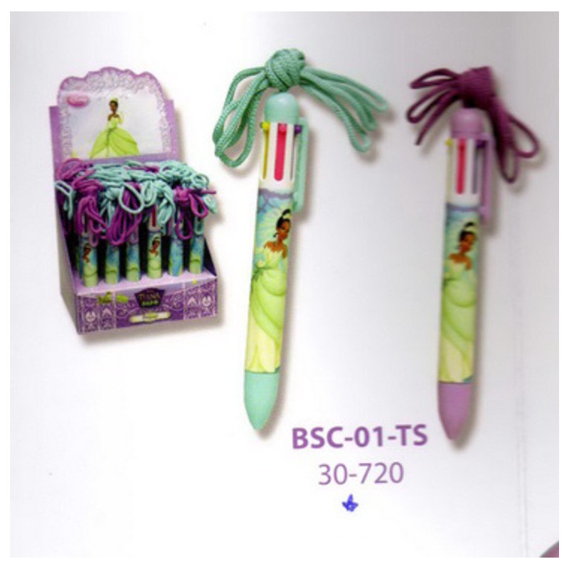 BOLIGRAFO CYP COLGANTE 6 COL. COLGANTE TIANA Y EL SAPO BSC-01-TS