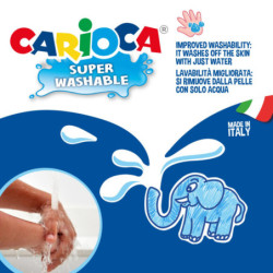 ROTULADOR CARIOCA JUMBO CARTON 24 COLORES SURTIDOS 40570 UNIDAD