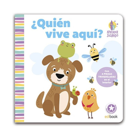 JUEGO IMAGILAND APRENDER JUGANDO LIBRO PIEZAS ¿QUIEN VIVE AQUI? EDI0143-2