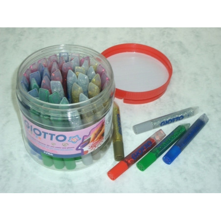 PEGAMENTO PURPURINA GIOTTO GLITTER GLUE METAL 6 COLORES 10,5ML EXP.50 FILA 545000