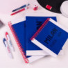 CUADERNO EUROPEAN MILAN A4 PAPEL CUADRO 5*5 80HOJAS DE 95G NATA 624 AZUL 57043E80B