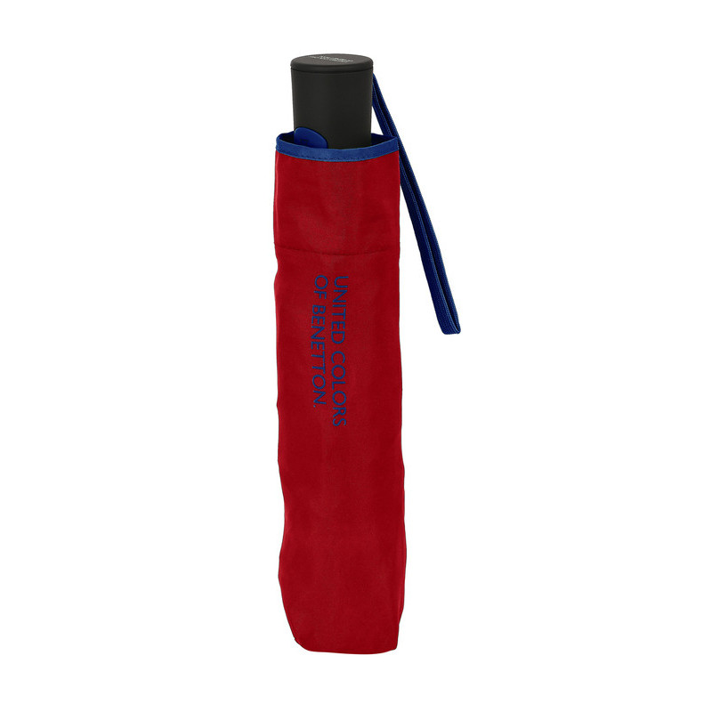 PARAGUAS PLEGABLE AUTOMATICO 52 CM BENETTON RED SAFTA23 ENERO 56603