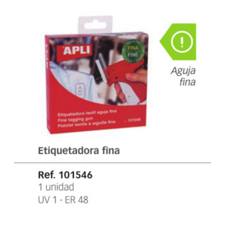 MAQUINA ETIQUETAR APLI NAVETES AGUJA FINA PARA COLGANTES 101546