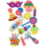 FIGURAS G.EVA 3D PURPURINA CUMPLE 2 GRAFOPLAS
