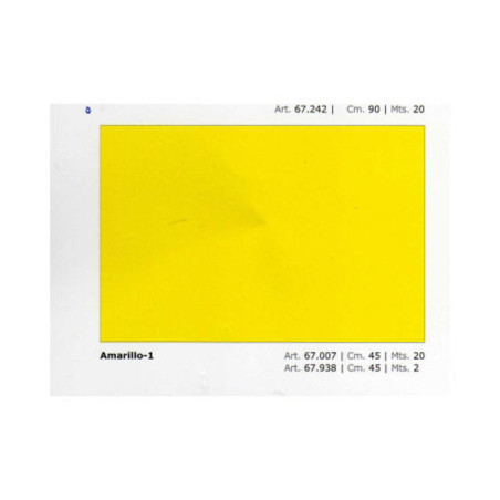 FORRO ADHESIVO 0,45*20M AIRONFIX BRILLO AMARILLO 1