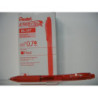 ROTULADOR PENTEL ENERGELX 0,7MM RETRACTIL ROJO C/12U BL107-B