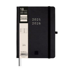 AGENDA ESCOLAR FINOCAM25 18M.MINIMAL M5 SVH25-26 NEGRO INTL+ M5 - 140X190 MM 636110326