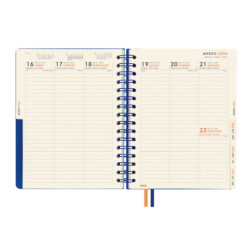 AGENDA ESCOLAR FINOCAM25 16M TEMPUS 1/4 SVV 25-26 AZUL+ 4º - 155X217 MM 626600426
