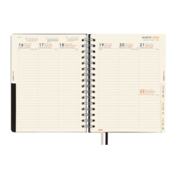 AGENDA ESCOLAR FINOCAM25 16M TEMPUS 1/4 SVV 25-26 NEGRO+ 4º - 155X217 MM 626600126