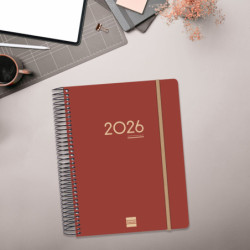 AGENDA ESCOLAR FINOCAM25 16M.IKON E10 1DP 25-26BURDEOS INTL+ E10 - 155X212 MM 626710426