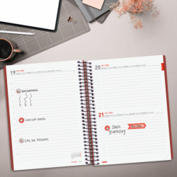 AGENDA ESCOLAR FINOCAM25 16M.IKON E10 1DP 25-26BURDEOS INTL+ E10 - 155X212 MM 626710426