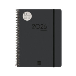 AGENDA ESCOLAR FINOCAM25 16M.IKON E10 SVV 25-26 NEGRO INTL+ E10 - 155X212 MM 626700126