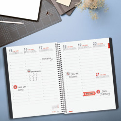 AGENDA ESCOLAR FINOCAM25 16M.IKON E10 SVV 25-26 NEGRO INTL+ E10 - 155X212 MM 626700126