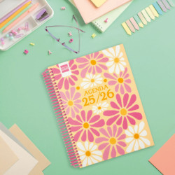 AGENDA ESCOLAR FINOCAM25 DIVA 1/4 1DP 25-26 SPRING+ 4º - 155X212 MM 536160426