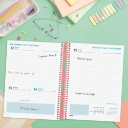 AGENDA ESCOLAR FINOCAM25 DIVA 1/4 1DP 25-26 SPRING+ 4º - 155X212 MM 536160426
