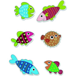 FIGURAS MADERA PECES ADHESIVAS 68047001