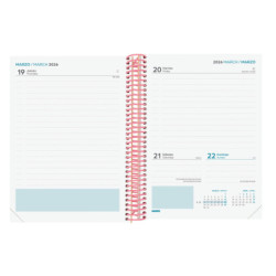 AGENDA ESCOLAR FINOCAM25 DIVA 1/4 1DP 25-26 SPRING+ 4º - 155X212 MM 536160426