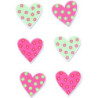 FIGURAS MADERA CORAZONES ADHESIVAS 68047002