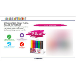 ROTULADOR ALPINO DOBLE PUNTA DUAL ARTIST PINCEL COLOR EXPERIENCE 12 COLORES BLISTER AR000186