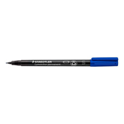 ROTULADOR STAEDTLER LUMOCOLOR SUPER AZUL 313 C/10U