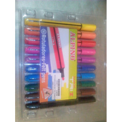 ROTULADOR ALPINO MAX TRIX TRIANGULAR JUMBO C/10 COLORES ^